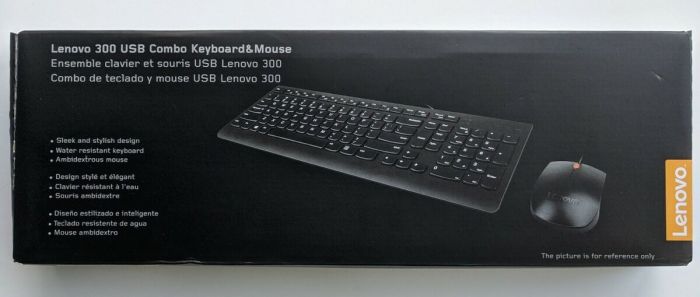 Combo Lenovo 300 USB  Keyboard and Mouse (BK) 