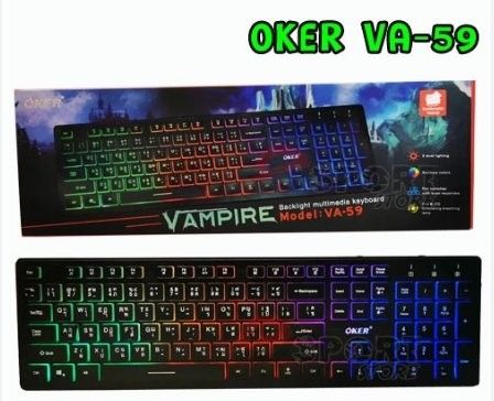 KEYBOARD OKER VA59 BLACK   