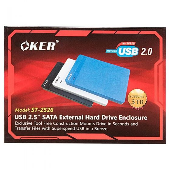 Enclosure 2.5'' SATA OKER 2526 (Blue)