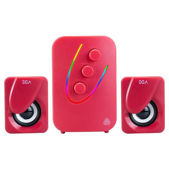 SPEAKER USB RGB EGA TYPE S4 RED 