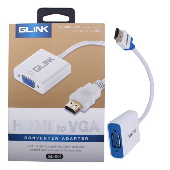 Converter HDMI TO VGA AUDIO GLINK (GL001) 