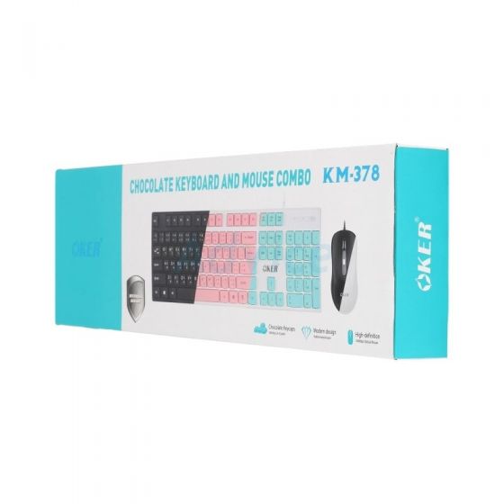 COMBO SET OKER KB-378 BLACK (SILENT)  