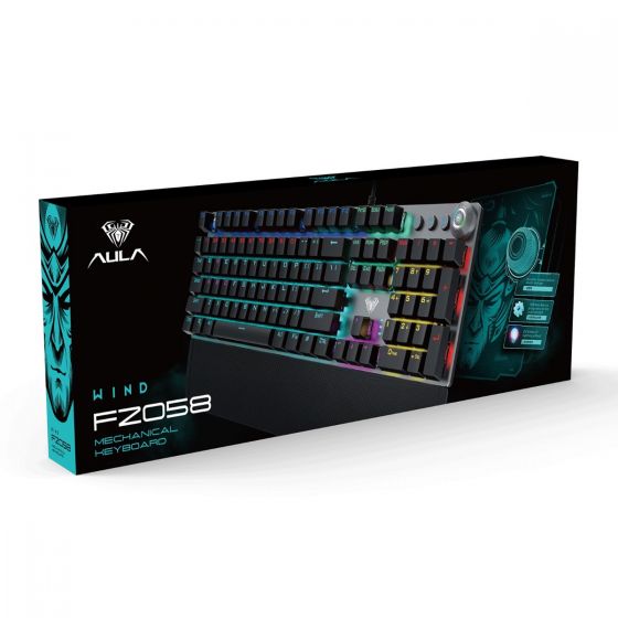 KEYBOARD AULA F2058 BLACK (BLUE SWITCH)