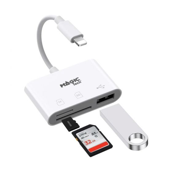 Ext.Card Reader V2.0 MAGICTECH (DM561) iPhone White