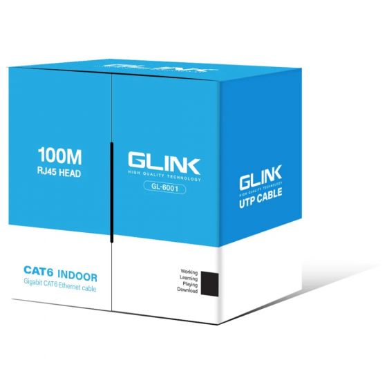 CAT6 UTP Cable (100m/Box) GLINK (GL6001)  