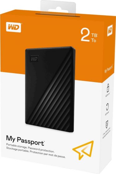 2 TB EXT HDD 2.5'' WD MY PASSPORT BLACK (WDBYVG0020BBK)