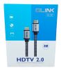 Cable HDMI 4K (V.2.0) M/M (3M)GLINK GL201