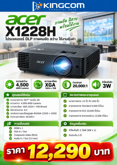 Projector ACER X1228H