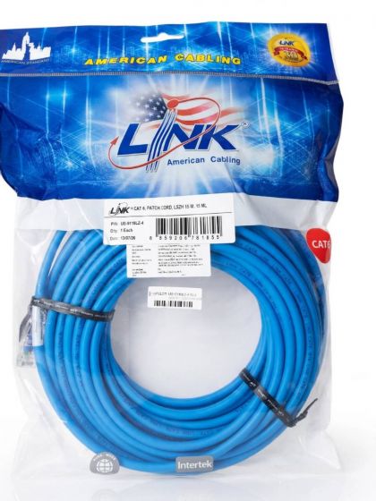 US-5115LZ-4 RJ45 PATCH CORD CAT6/15M BLUE