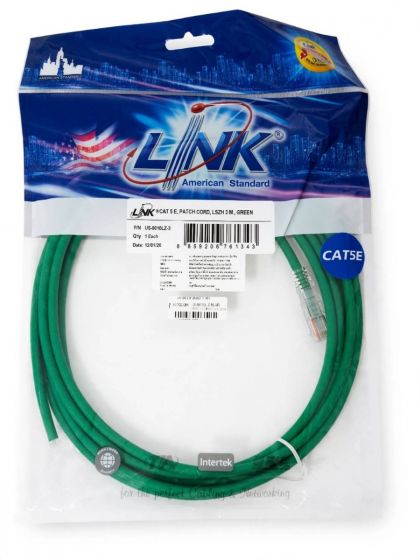 US-5010LZ RJ45 PATCH CORD CAT5E  3M คละสี  