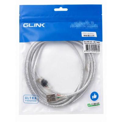 Cable Extention USB M/F ( 3M) V 2.0 'Glink'   