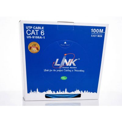 CAT6 UTP Cable (100m/Box) LINK (US-9106A-1)    