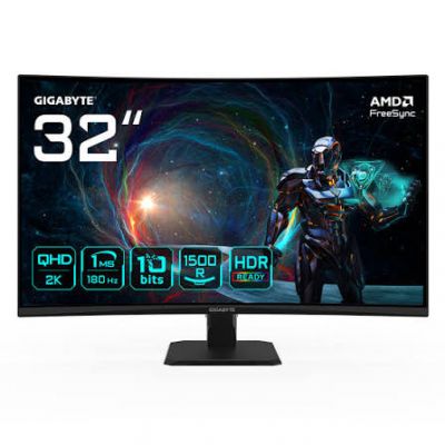 Monitor 31.5 GIGABYTE GS32QCA (VA, HDMI, DP) CURVE 180Hz