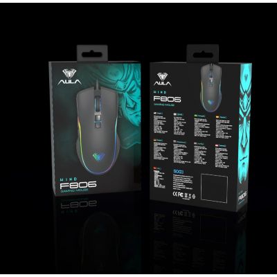 MOUSE AULA F806 BLACK    