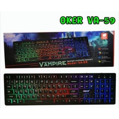 KEYBOARD OKER VA59 BLACK   