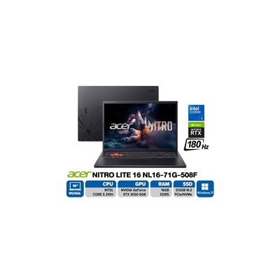 Notebook Acer Nitro Lite 16 NL16-71G-508F (Shale Black)