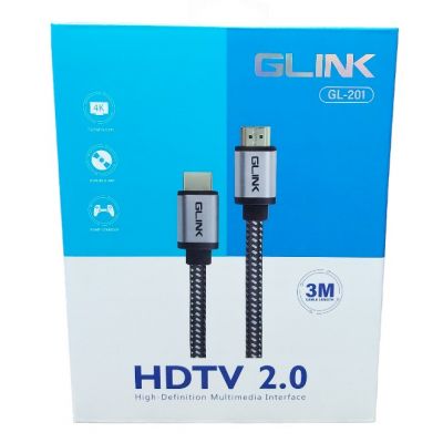 Cable HDMI 4K (V.2.0) M/M (3M)GLINK GL201 