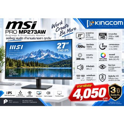 Monitor 27'' MSI PRO MP273AW