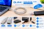 Cable Extention USB M/F ( 1.8M) V 2.0 'Glink'