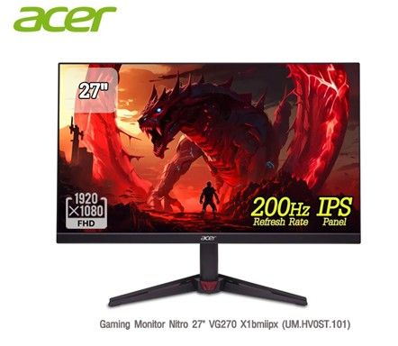 MONITOR 27'' ACER VG270X1BMIIPX (IPS, HDMI, DP, SPK) 200Hz